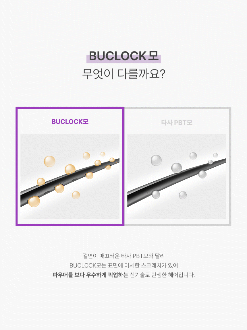 #1801  BUCLOCK FAN POWDER BRUSH